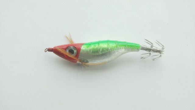 浮きスッテ 5色セット 9g 10cm シルバーのボディで反射